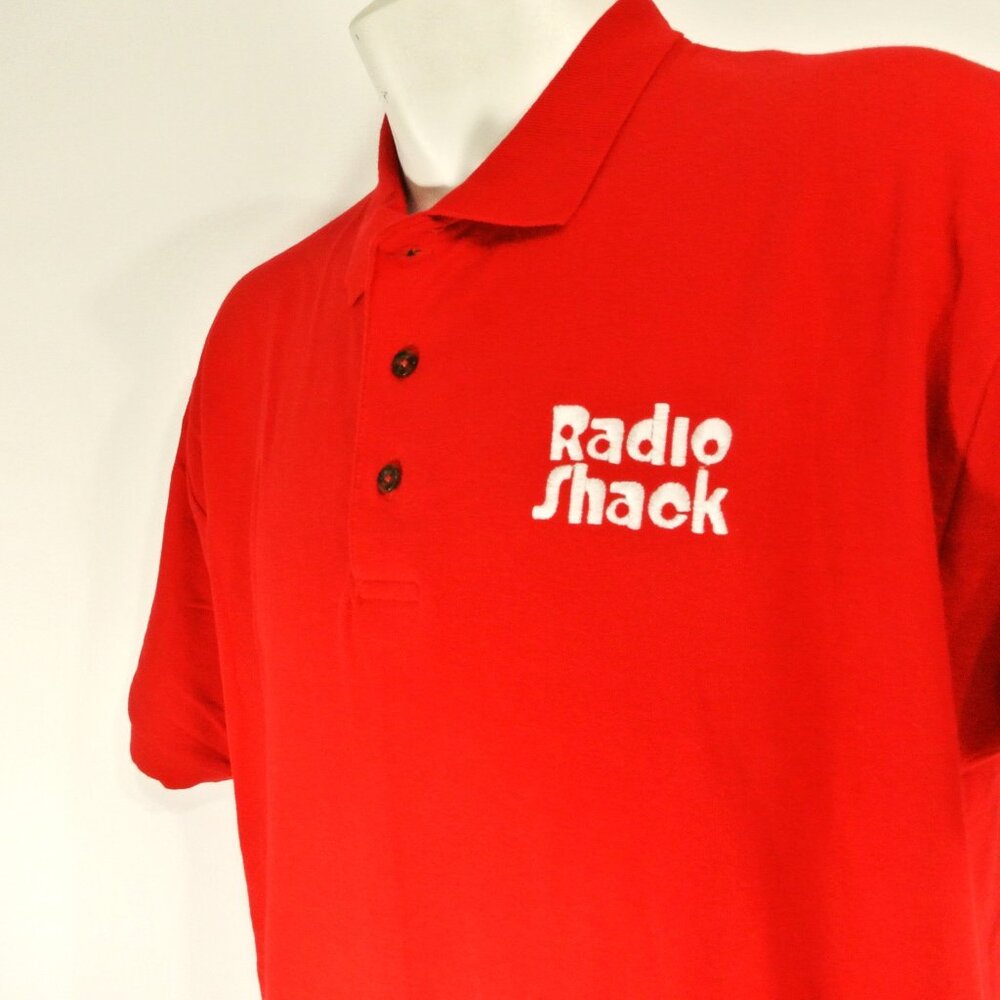 RADIO SHACK Vintage Electronics Polo Shirt Employee Uniform NEW Size L Large - Picture 4 of 7